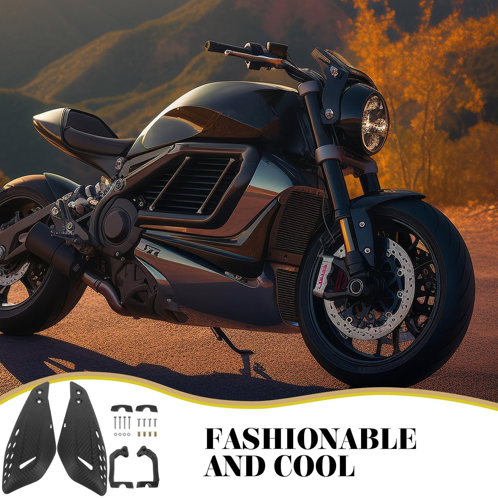Handlebar Hand Brush Guards Handguards Assy for Motocross Motorcycle Off-road Pit Dirt Bike ATV Black