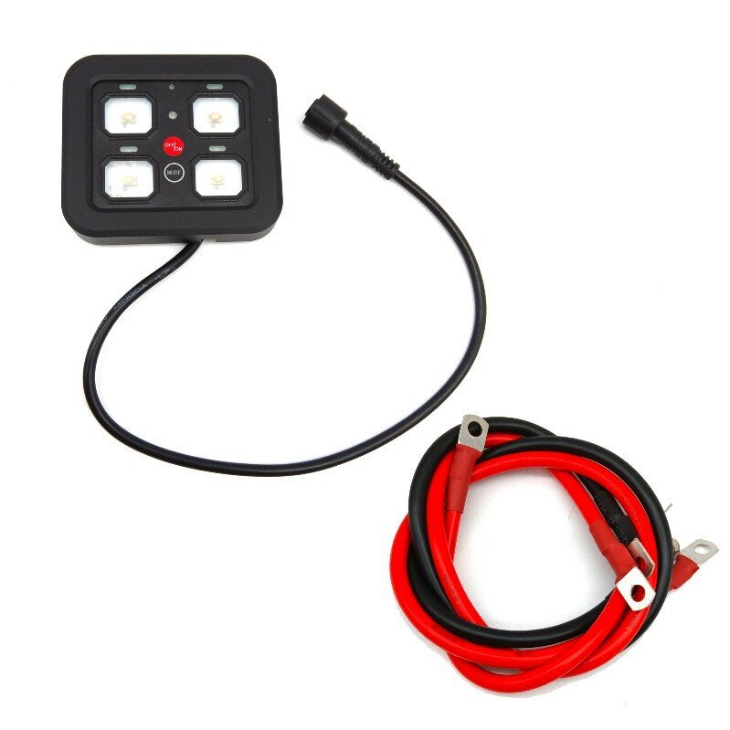 12v Automatic Dimmable 4 Gang Switch Panel With Universal Circuit Control Relay System Box for Cars Trucks Boats ATV UTV SUV