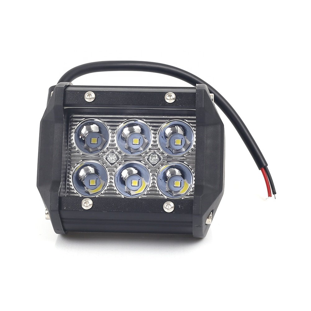 18W Car Led Work Lighting for Motorcycle Indicators Tractor Boat Driving Offroad Truck Bulb SUV ATV Spot Flood 12v Auto Fog Lamp