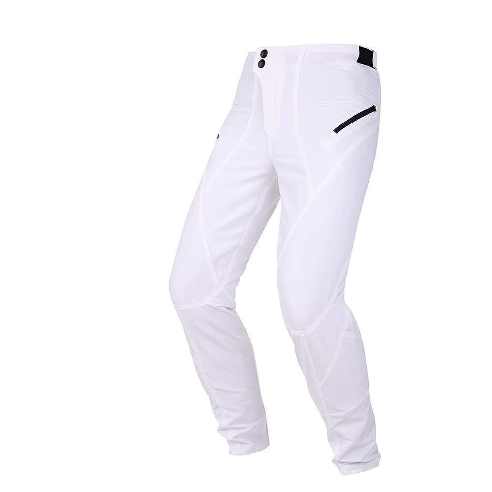 Pure White Outdoor Sports Riding Racing ATV Dirt Bike Motocross BMX Riding Sport Pants Trousers MTB Gear Clothing