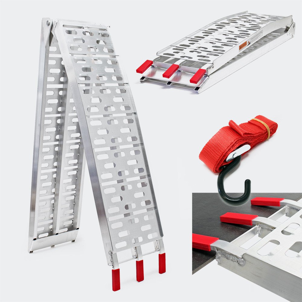 Aluminium LR-011 ATV Motorcycle Ramp Factory Direct Sales Adjustable and Folding Suitcase Portable Curb Ramp