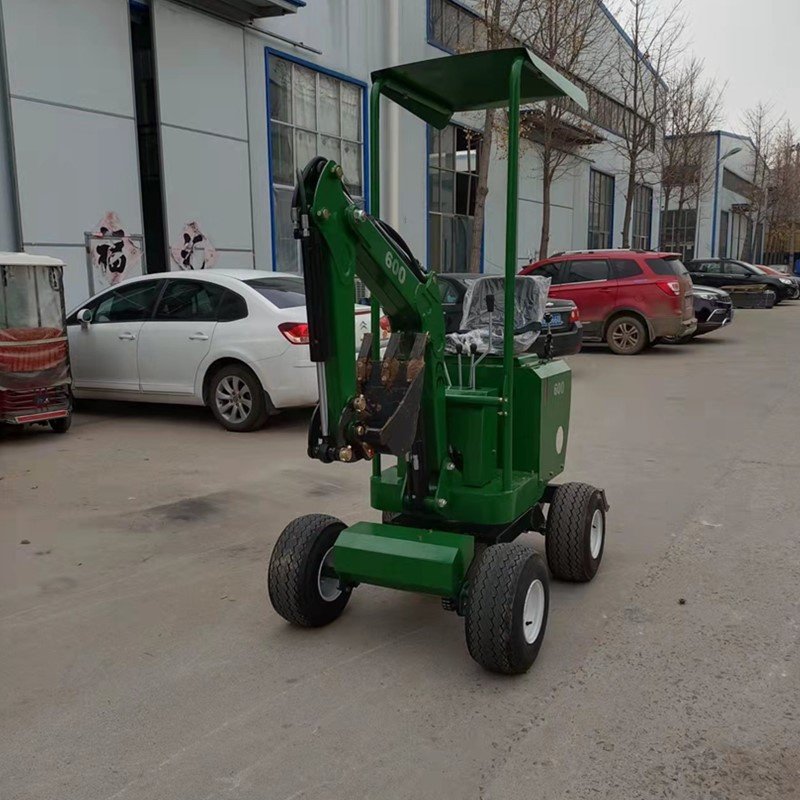Gasoline/diesel Engine Multi-function Compact Mini ATV Towable Backhoe Loader 4x4 Tractor Backhoe for Sale