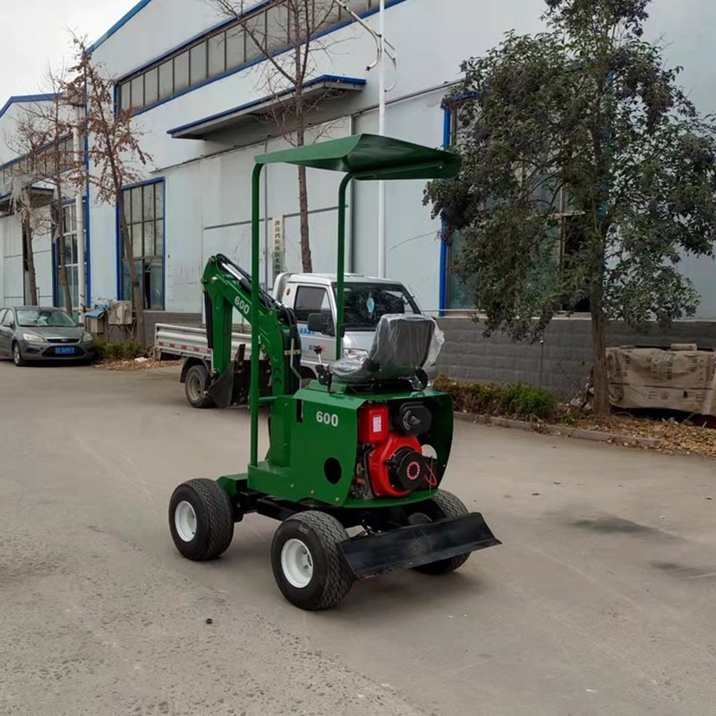 Gasoline/diesel Engine Multi-function Compact Mini ATV Towable Backhoe Loader 4x4 Tractor Backhoe for Sale