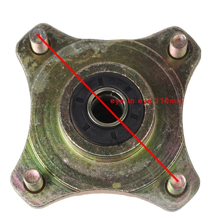 4 Stud Front Wheel Hub Bearing Flange Steering Knuckle Spindle for China ATV Dafeihu