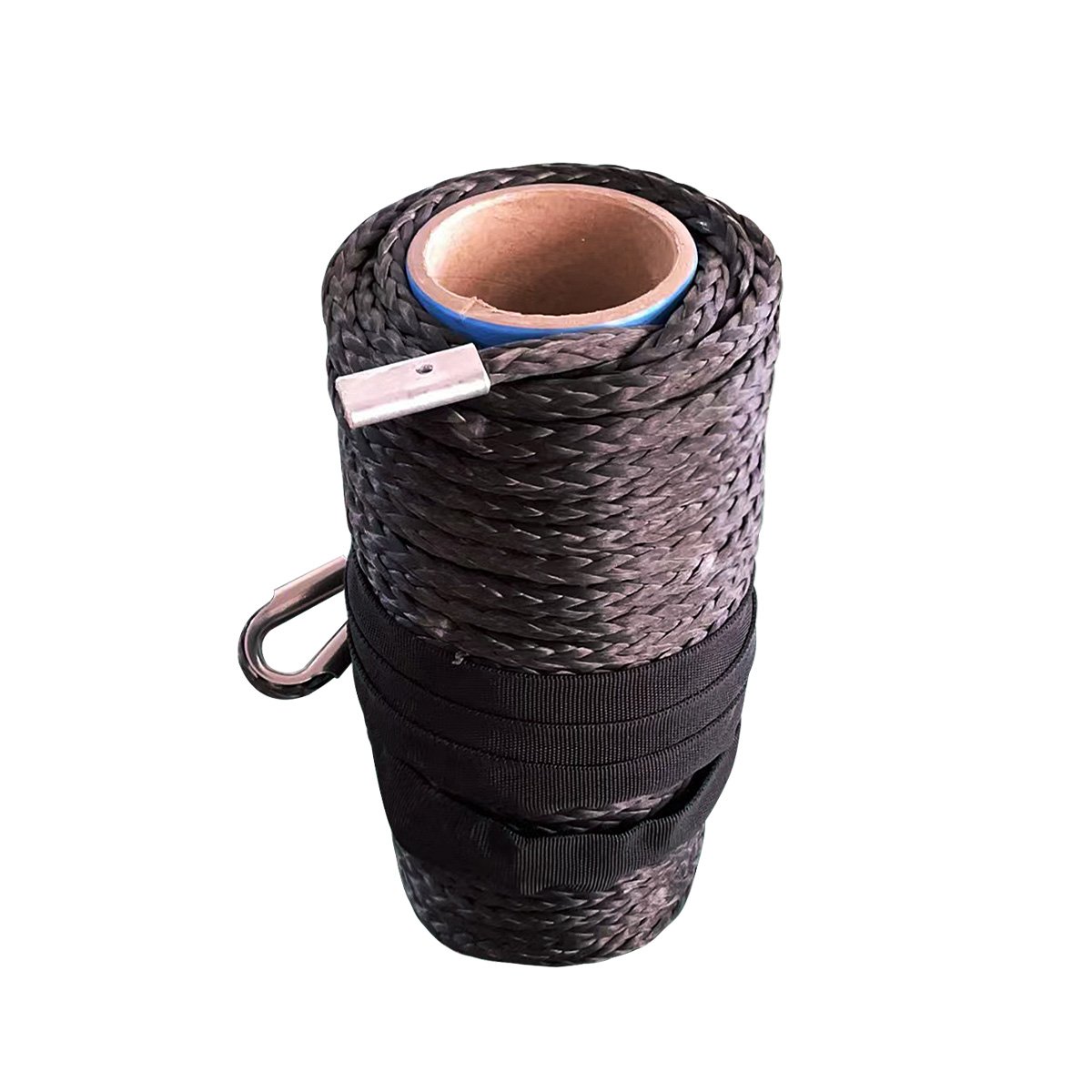 3/8 Inch 10mm Synthetic Winch Rope Tow Cable with Hook for Atv Utv Tracks