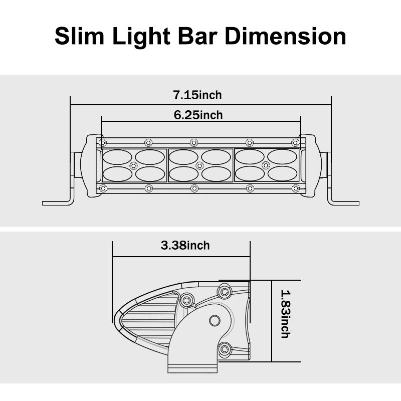 6 Inch 24W LED Light Bar for Offroad ATV 4x4 New Condition Car Accessories Waterproof IP68 Aluminium Material Combo Beam Angle