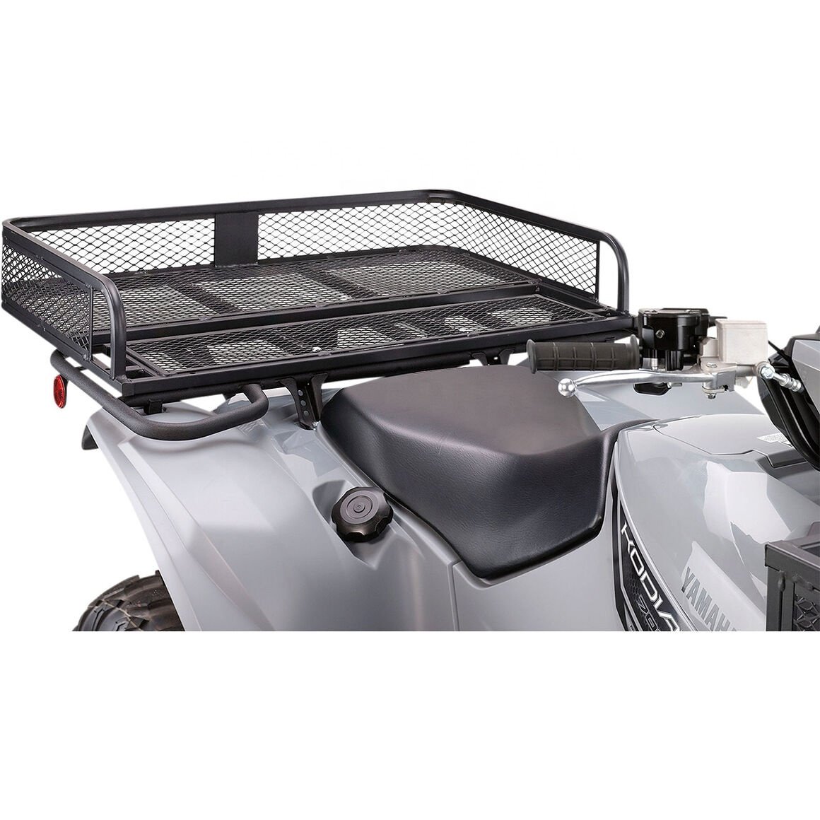 Universal ATV Front and Rear Storage Basket Set, UTV Cargo Luggage Carrier Racks, Heavy-Duty Steel Mesh Carrier, 2 Piece