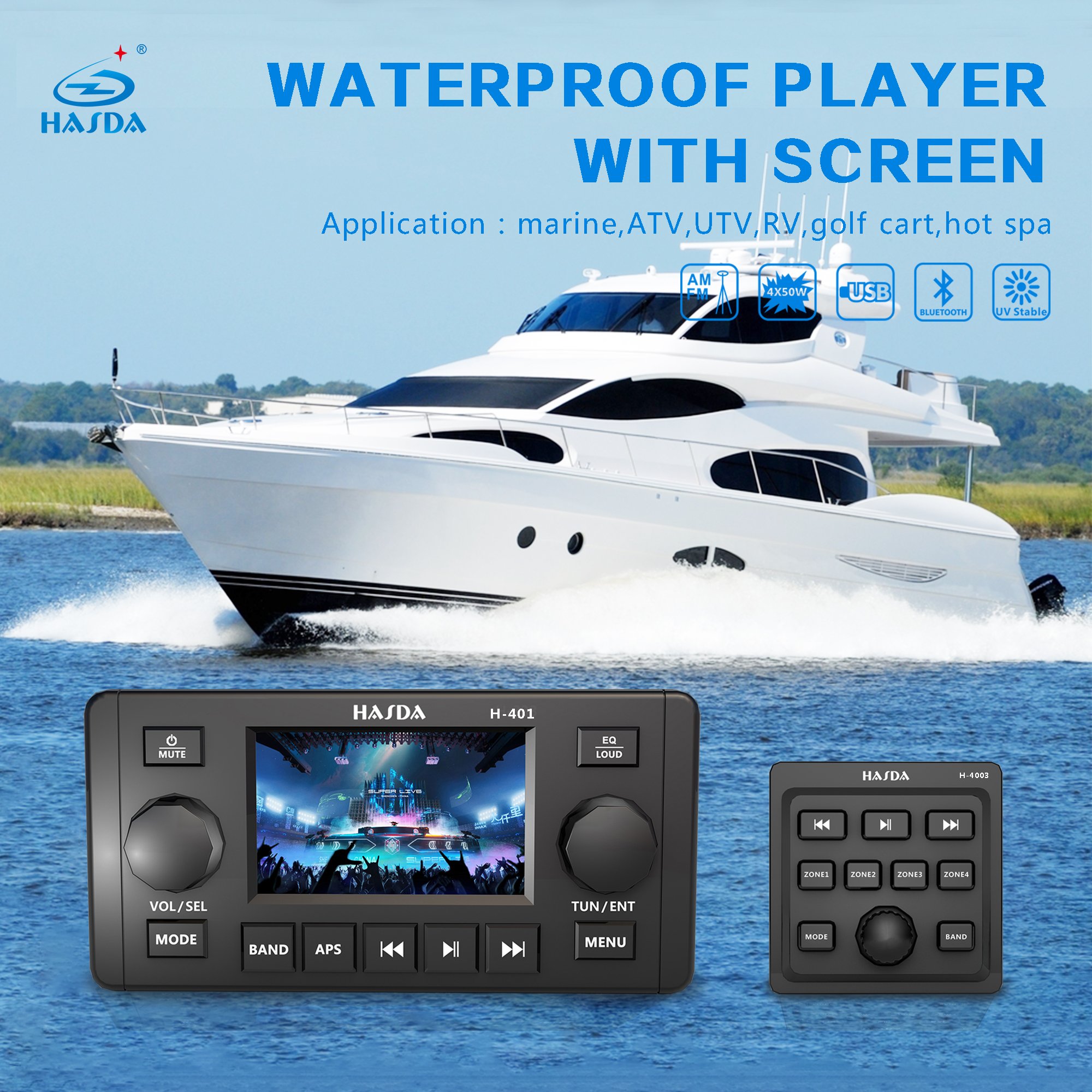 Accessories Boat Marine Stereo System