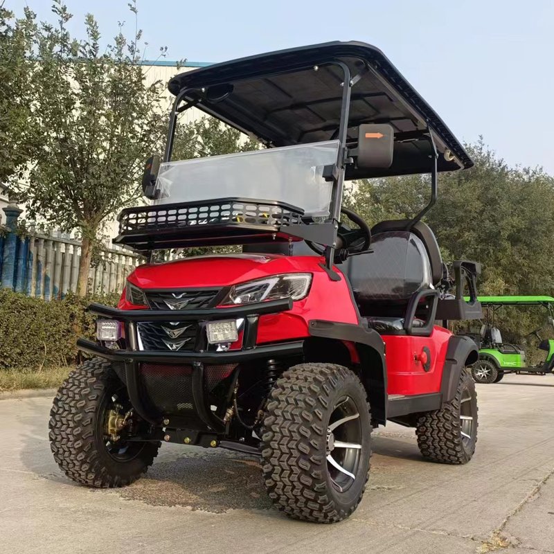 CE Approved 4 Wheel 4 6 Seater Electric Golf Buggy Adult Utility Vehicle 60V 72V ATV UTV Lithium Battery Electric Golf Cart