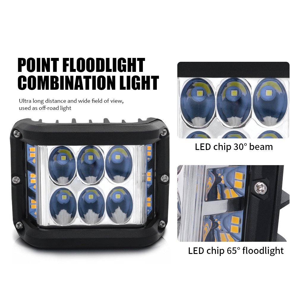 Dahua 36W 7 Inch Car Light Aluminum Housing Led Work Light Beam Offroad Boat Car Tractor Truck SUV ATV 12V 24V