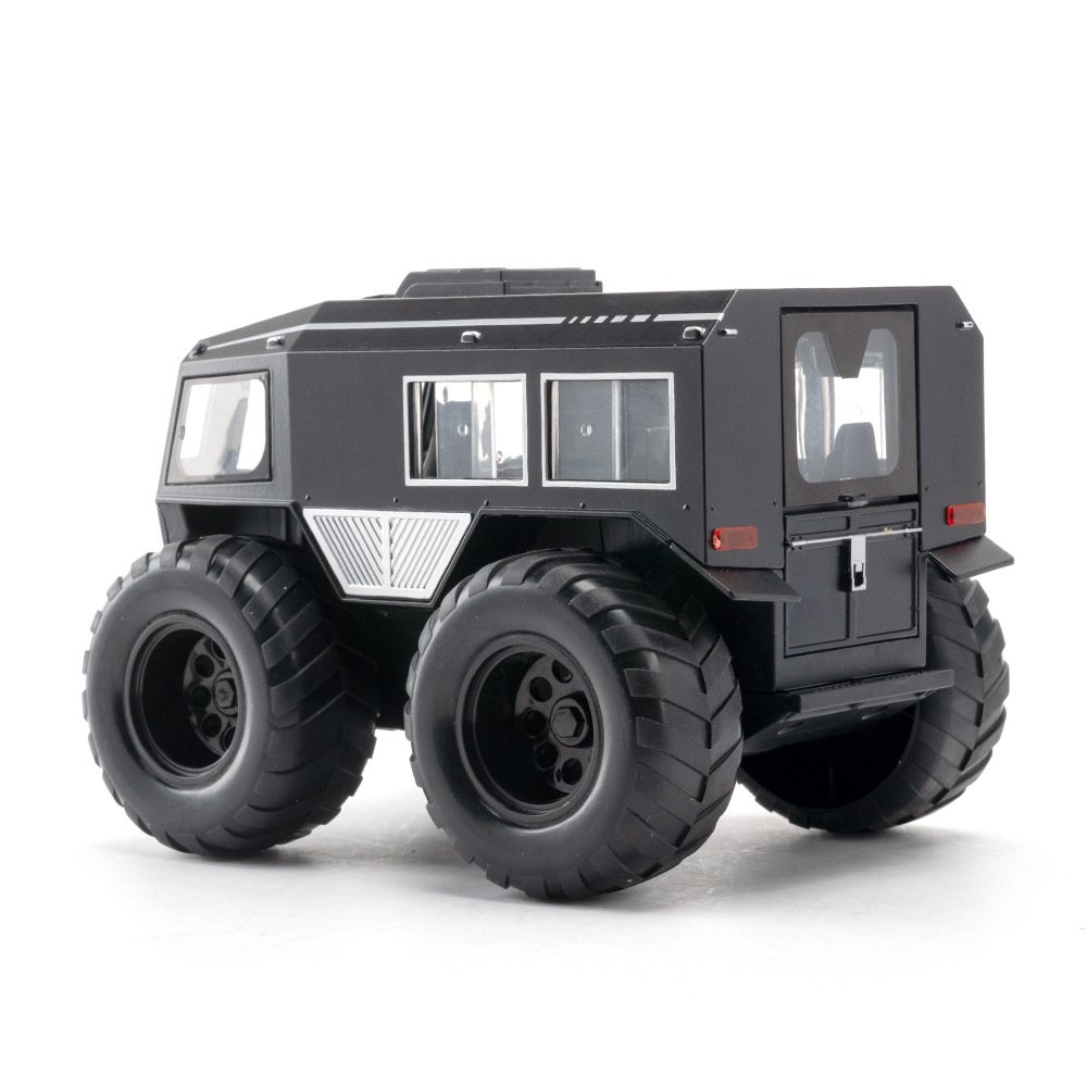 XHD 1:24 All-Terrain Sherp Alloy ATV Truck Model Diecast Off-Road Vehicles Car Model Simulation Sound and Light Kids Toy Gift