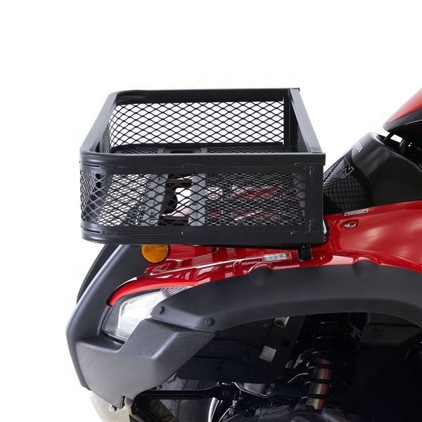 Universal ATV Front and Rear Cargo Racks Set Steel Mesh Design ATV Rear Basket for Grizzely Motor
