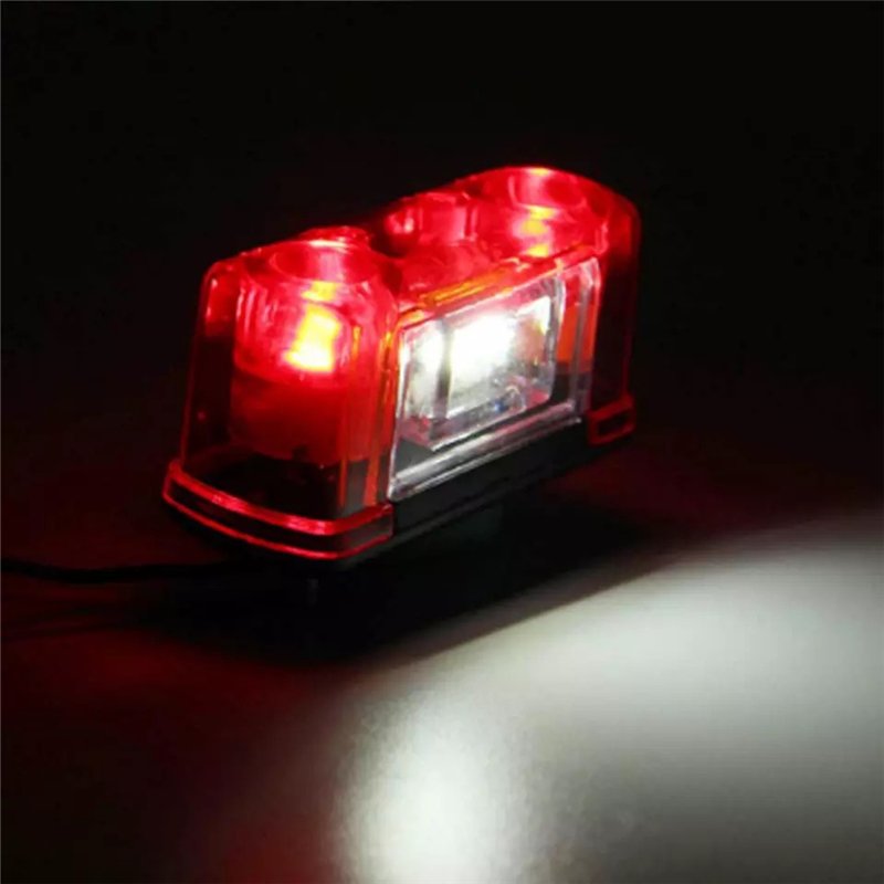 New Design Red Lens White LED 12v 24v Universal Car Led License Number Plate Light Truck Trailer Lorry Rear Tail Lamp