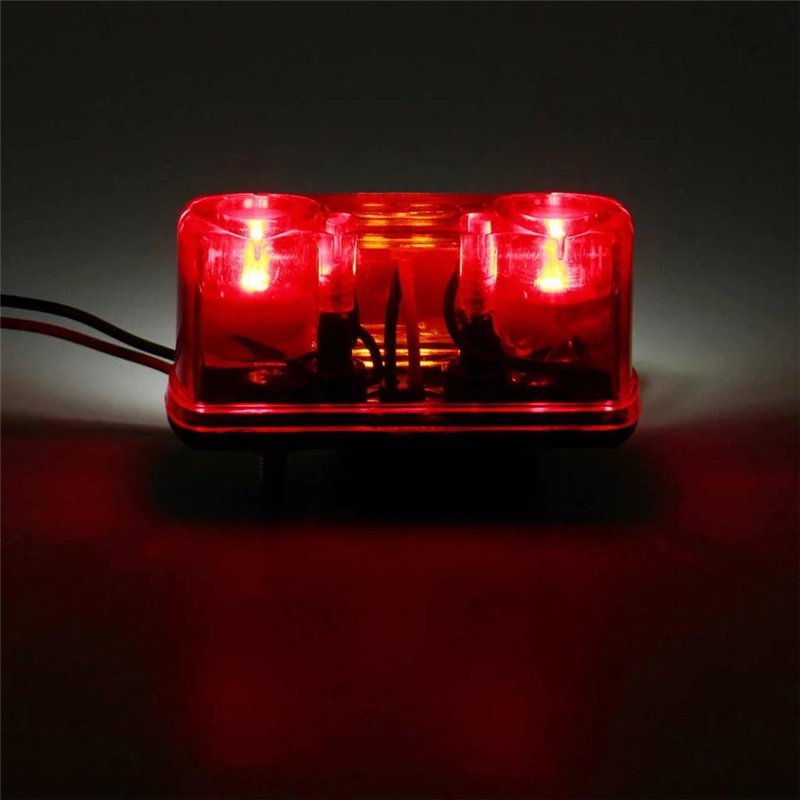 New Design Red Lens White LED 12v 24v Universal Car Led License Number Plate Light Truck Trailer Lorry Rear Tail Lamp