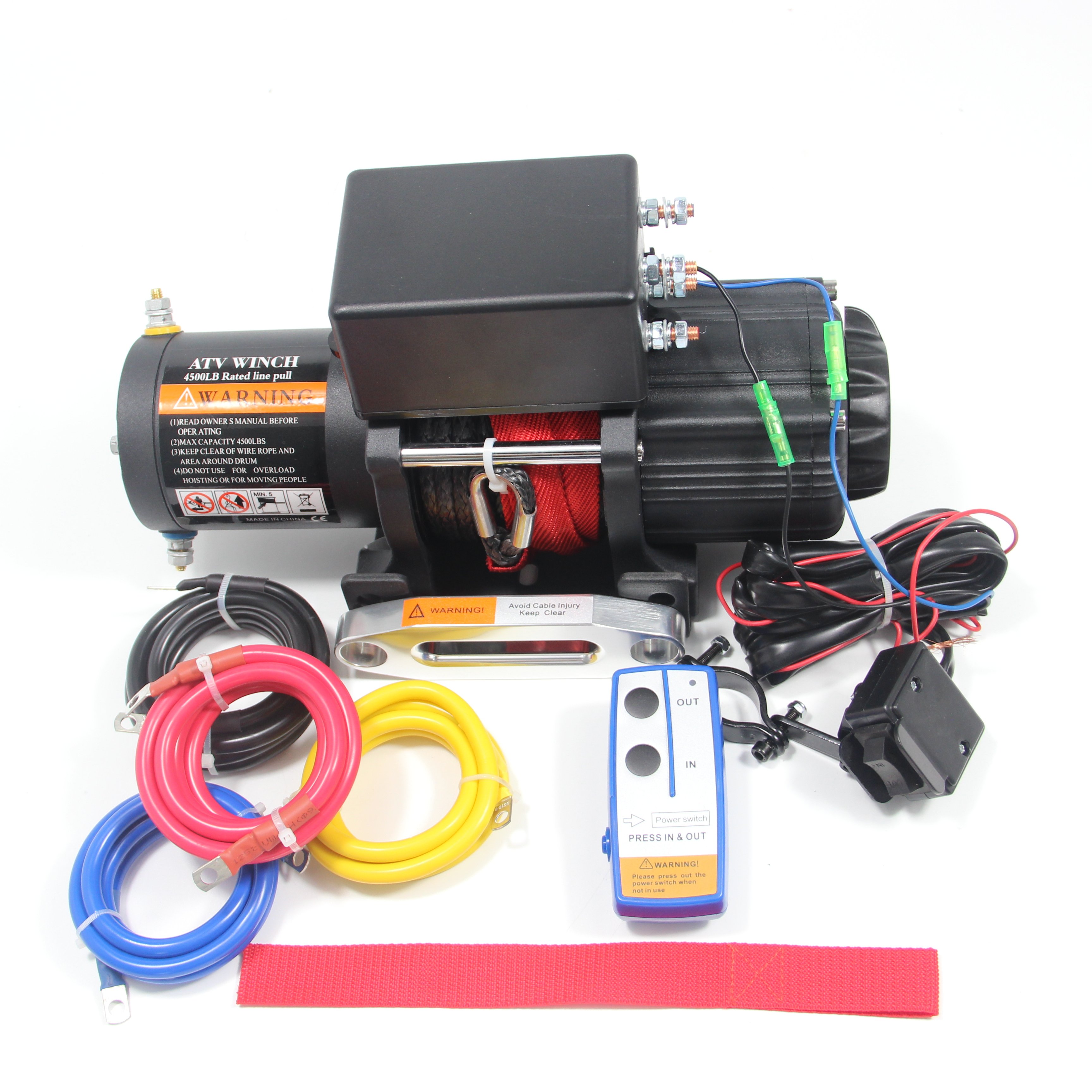 DAO CE Certified 4500lbs ATV Mini 12v Electric Winch