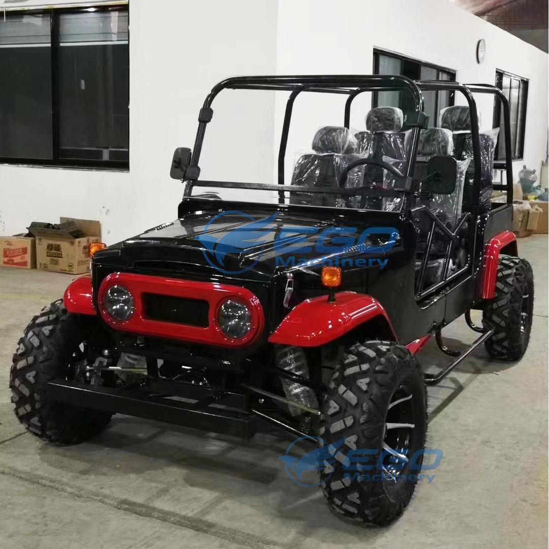 New Type Hot Sale 300cc 200cc 2/4 Seats Mini Willys jeep for Desert and Mountain Mini jeep