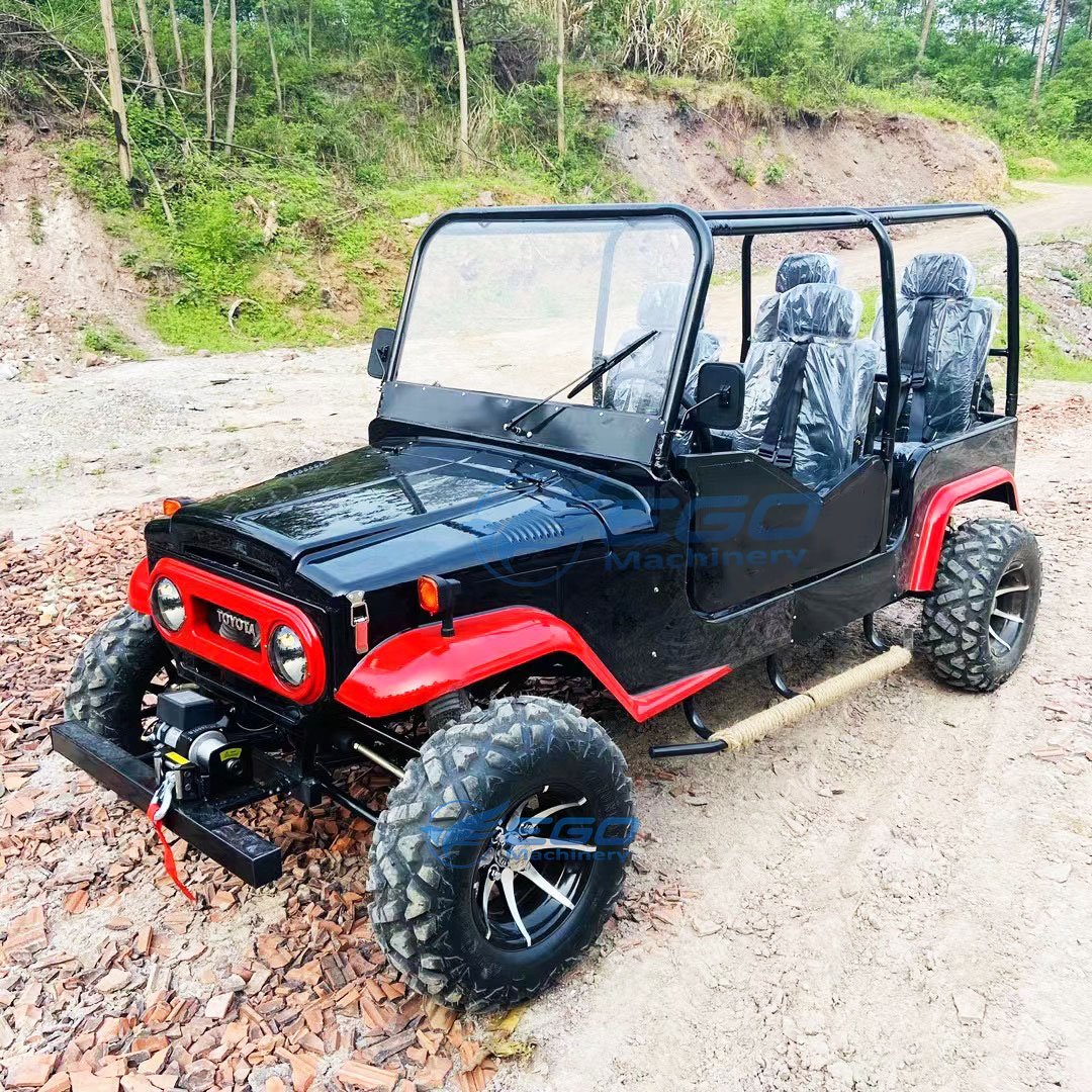 New Type Hot Sale 300cc 200cc 2/4 Seats Mini Willys jeep for Desert and Mountain Mini jeep