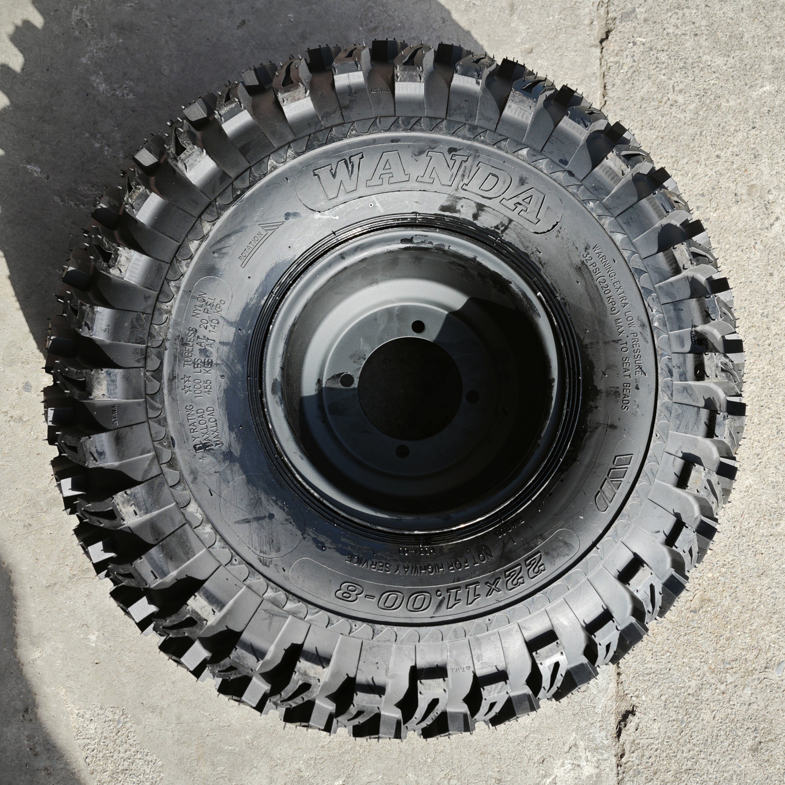 WANDA 22x11-8 23x10.5-12 22x11-10 205/50-12 Farm Tractor Turf Tires Lawn Mower Tire Golf Cart Tires