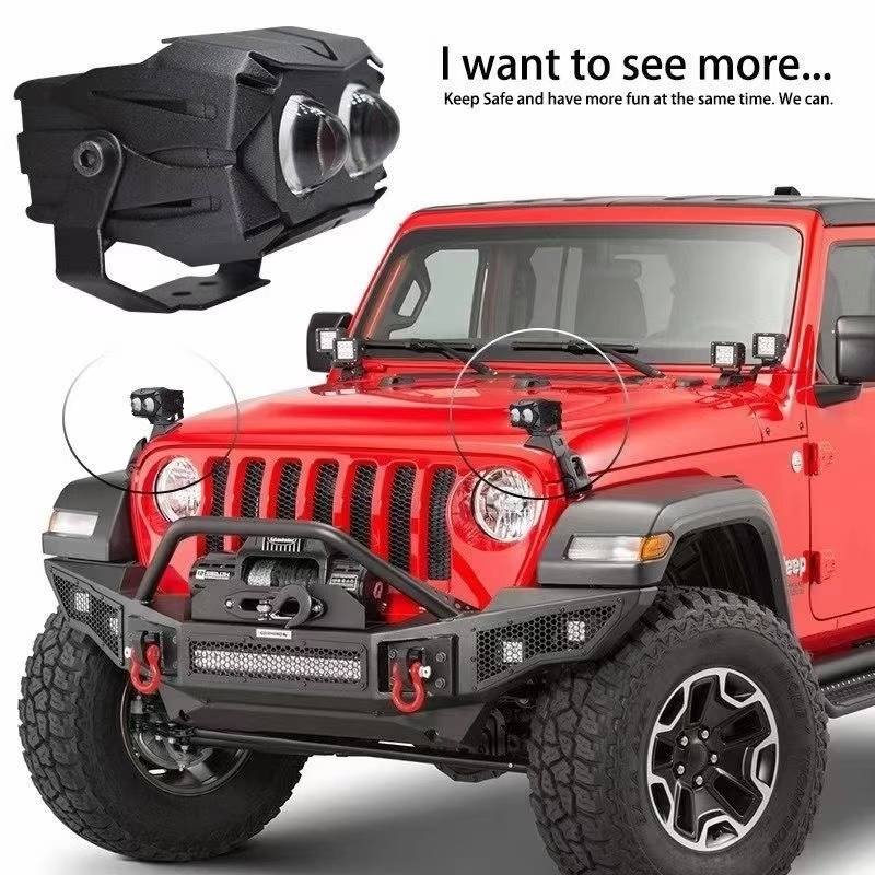 High Power U9 U10 U18 LED Work Light Dual Led Projector Lens Headlight Led Projector Lens for Tuck ATVs SUV Motorcycle