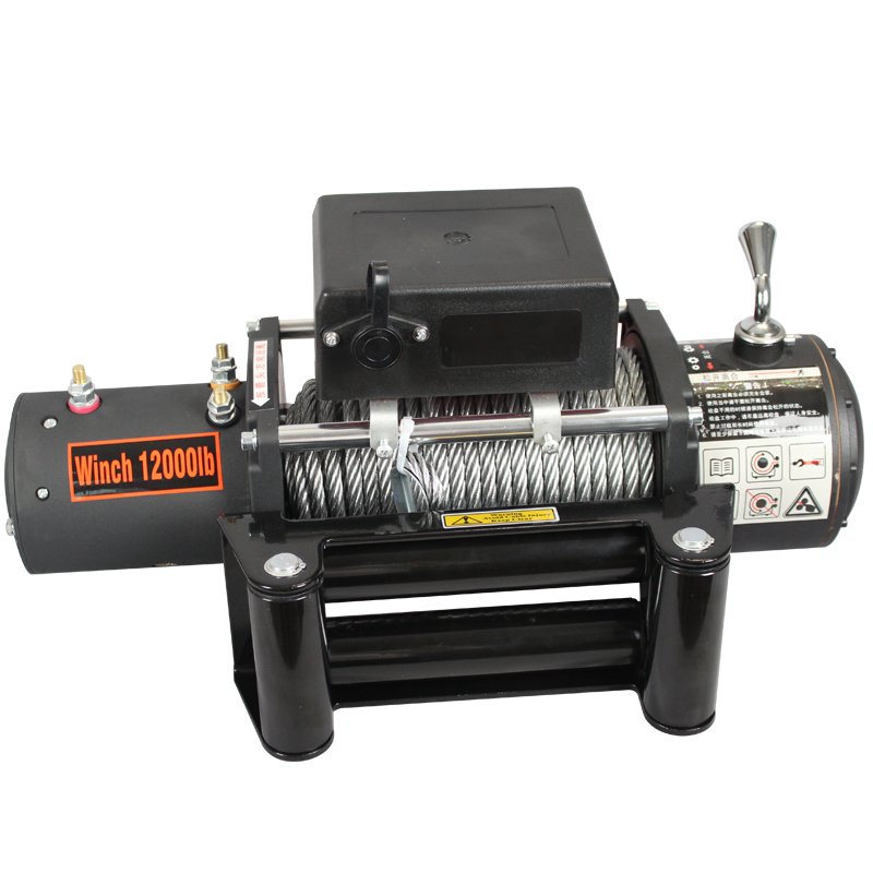 Low Price Wholesale Black 6000 Pounds Winch 12v Battery Type Electric Winch for ATV Offroad