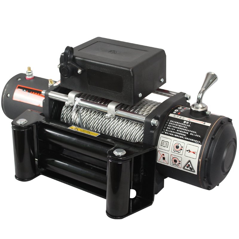 Low Price Wholesale Black 6000 Pounds Winch 12v Battery Type Electric Winch for ATV Offroad