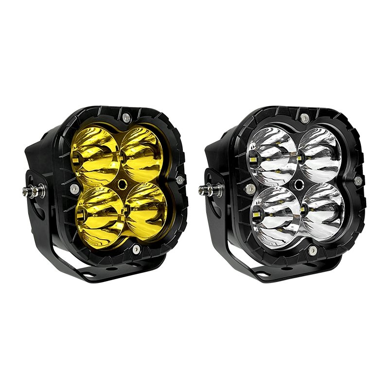 5 Inch 80W LED Cube Spot Driving Beam Fog Amber Off Road Work Light for Off-road Vehicles Auxiliary Led Lights