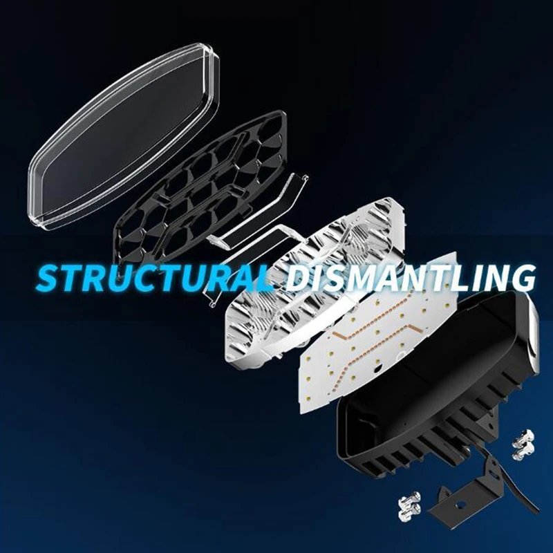 10 Inch 45W Off Road 19 LED Work Driving Light Position DRL Spotlights Car Accessories Aluminum 9-80V for Car Truck SUV ATU UTV