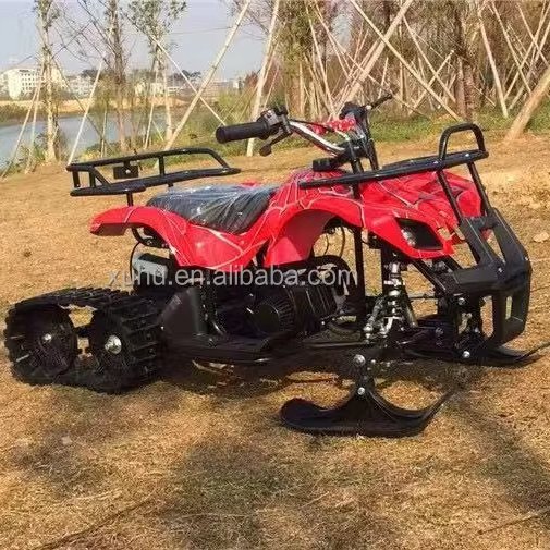 Automatic 2-stroke ATV 49cc Children's Mini Snow Gas Snow Track Four-wheel ATV