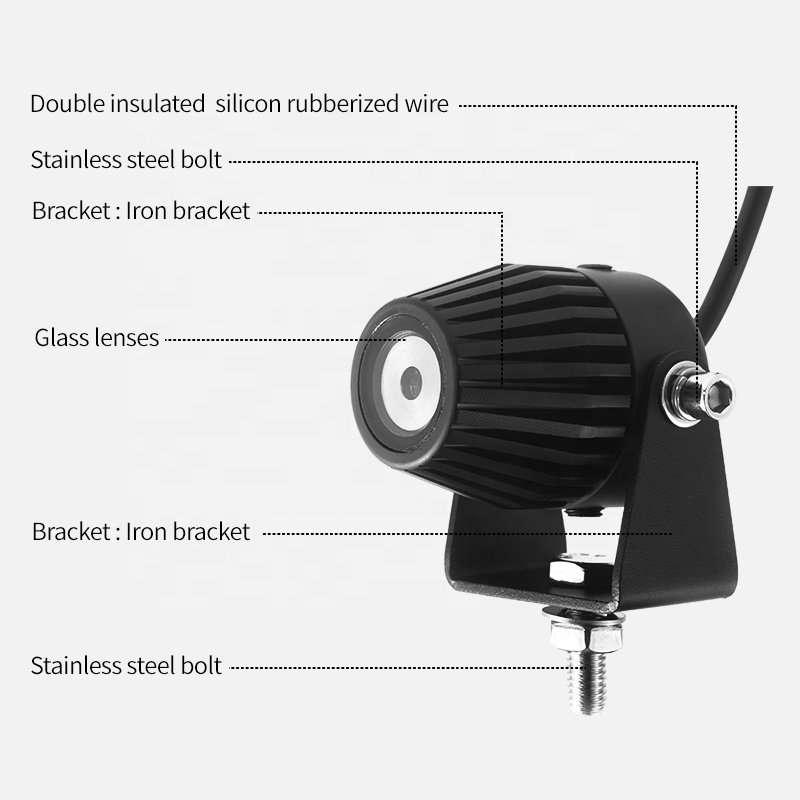 12V 24V Work Safety Spot Light Signal Whip Light for ATV UTV SUV Off-road Engineering Vehicle