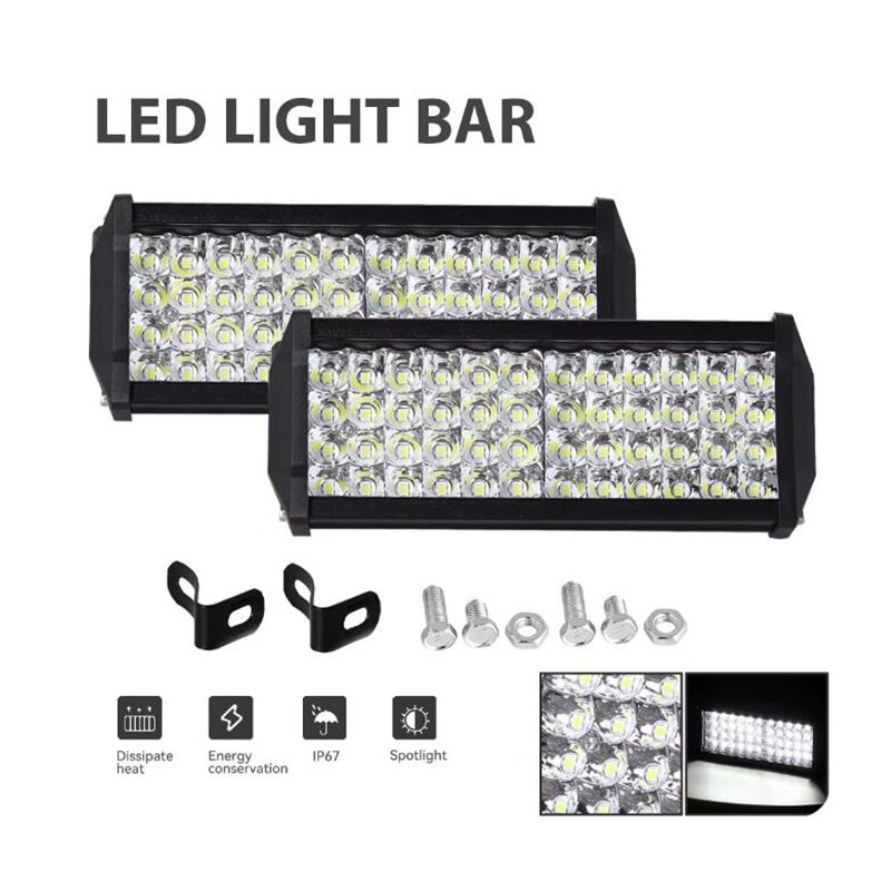 LED Work Light Bar 120W 144W Flood Spot Combo Offroad Lamp Car 4WD Truck Tractor Boat Trailer 4x4 SUV ATV 12V