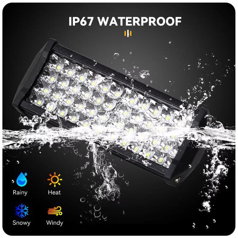 LED Work Light Bar 120W 144W Flood Spot Combo Offroad Lamp Car 4WD Truck Tractor Boat Trailer 4x4 SUV ATV 12V