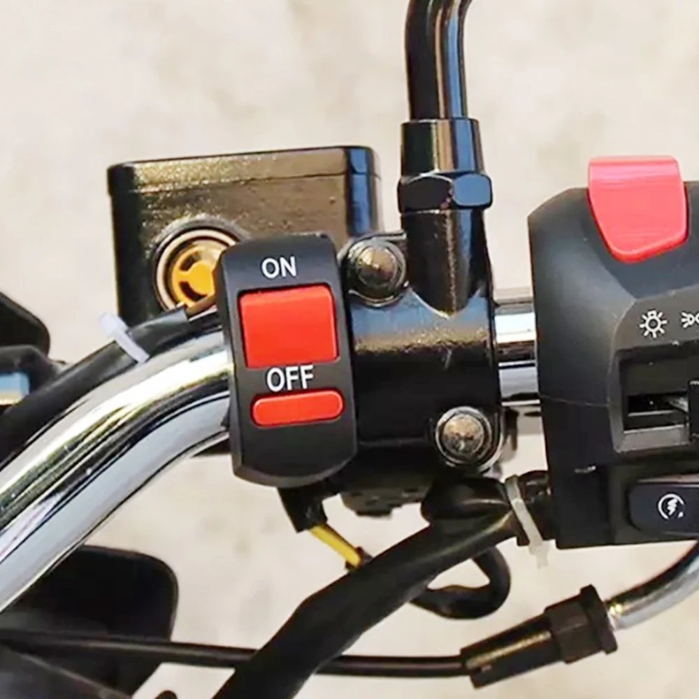 Universal Motorcycle on OFF Button for Motor ATV Bike Black