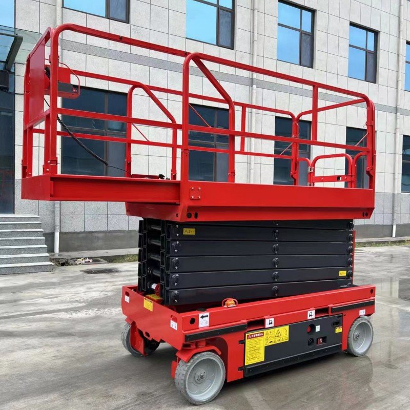 4-18m Rough Terrain Self Propelled Track Scissor Lift Mobile Hydraulic Electric Lifting Scaffold Work Platform ATV
