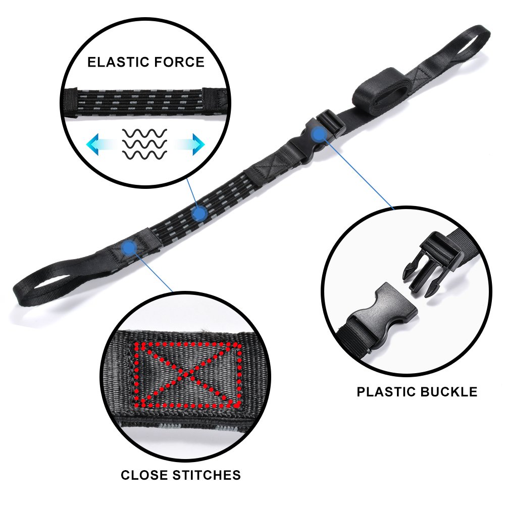 Factory Price Custom Ultimate Adjustable Flat Rubber Core Bungee Cargo Motorcycle Stretch Luggage Strap Motorcycles, ATVs