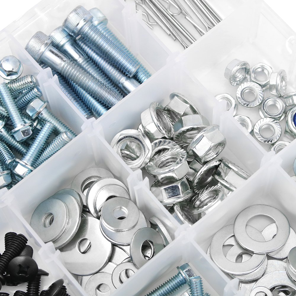 260PCS ATV Bodywork Engine Plastics Frame Exhaust Bolts Kit for Yamaha BEAR TRACKER 250 BRUIN 350 250 BANSHEE 350 BLASTER 200