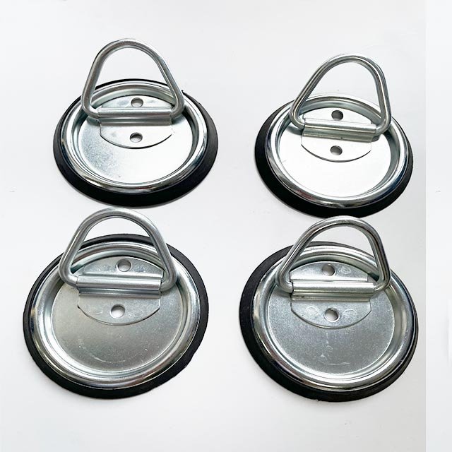 Heavy Duty Steel Trailer Truck Floor Lashing Rings D-Rings Tie Downs Anchors 1000 LBS Capacity RV Campers Vans ATV SUV Boats