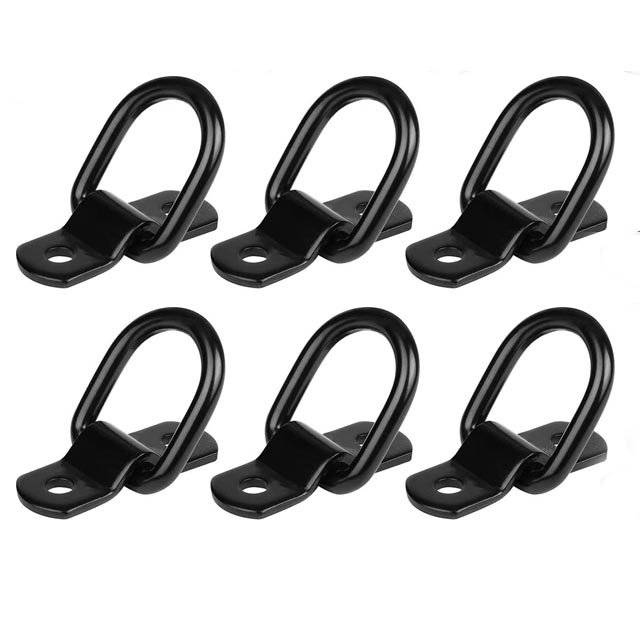 Heavy Duty Steel Trailer Truck Floor Lashing Rings D-Rings Tie Downs Anchors 1000 LBS Capacity RV Campers Vans ATV SUV Boats