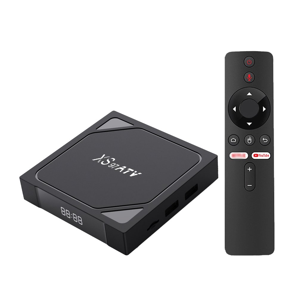 XS97 ATV Factory Outlet Android 10.0 Quad Core H313 Processor High 4K IPTV Box 2+16GB 2.4G 5G Dual WiFi Voice Control 8GB