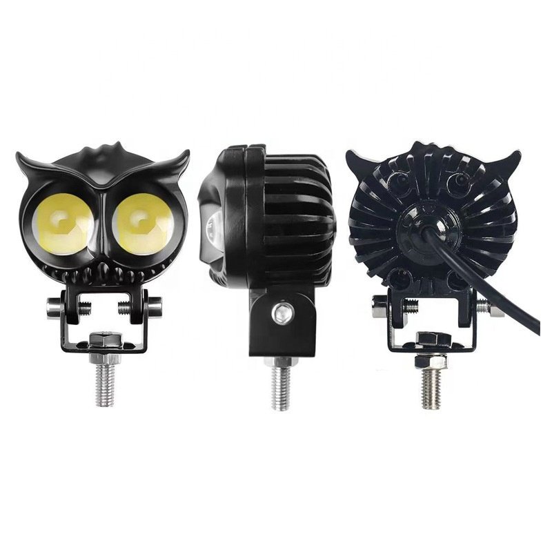 New 12 Volt 24V Owl Shape LED Headlight Side Led Light Mini Driving Light Front Fog Lights for Motorcycles Bikes ATVs