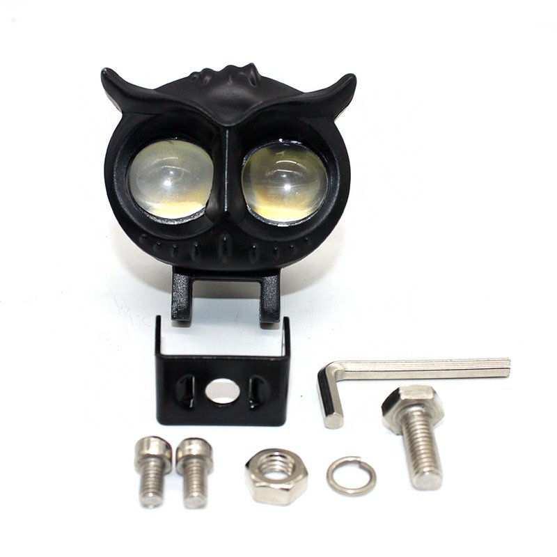 New 12 Volt 24V Owl Shape LED Headlight Side Led Light Mini Driving Light Front Fog Lights for Motorcycles Bikes ATVs