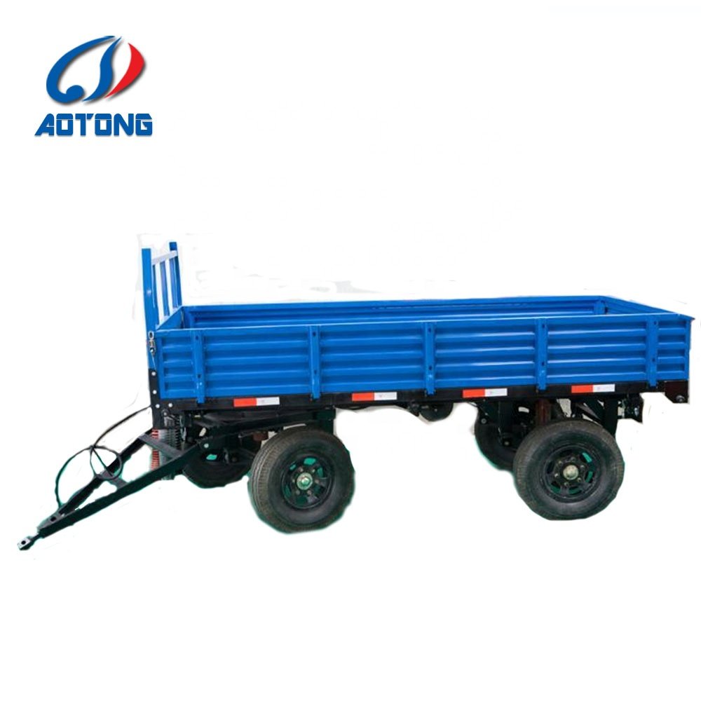 5 Ton 4 Wheels Farm Tipping Trailer Mini Tractor Trailer with CE Certificate