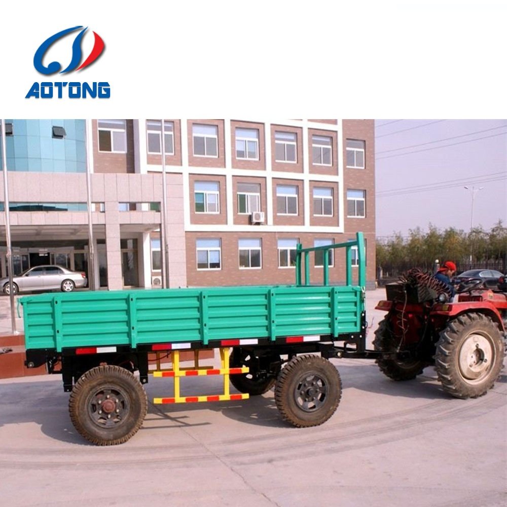 5 Ton 4 Wheels Farm Tipping Trailer Mini Tractor Trailer with CE Certificate