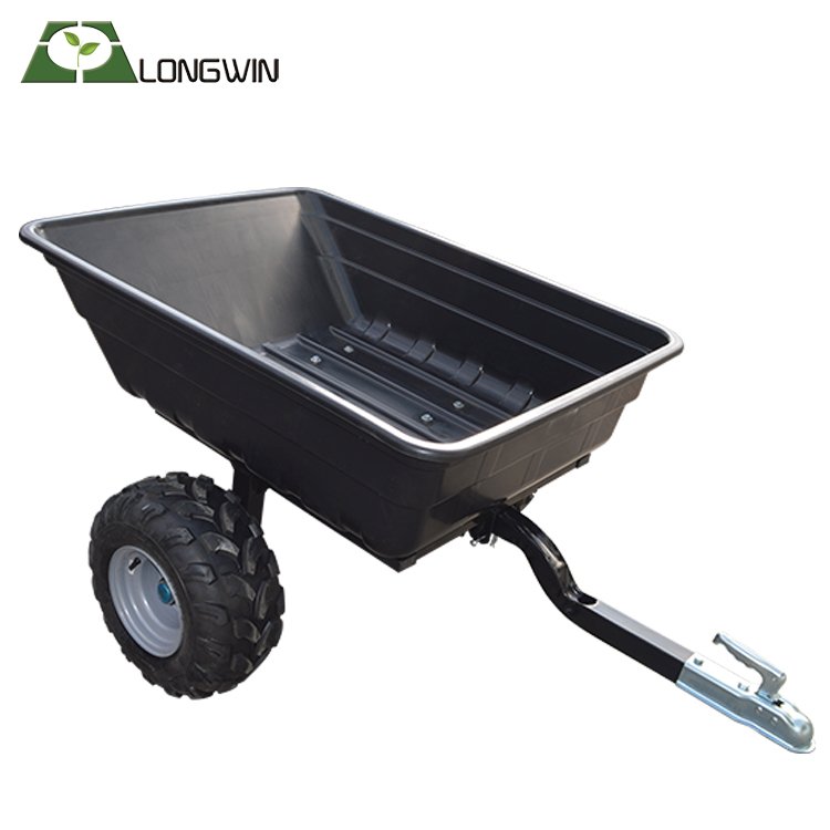 Heavy Duty Poly Plastic Garden Farm Atv Dump Trailer Cart