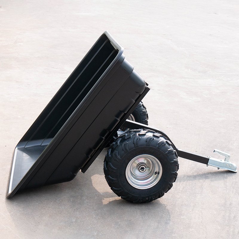 Heavy Duty Poly Plastic Garden Farm Atv Dump Trailer Cart
