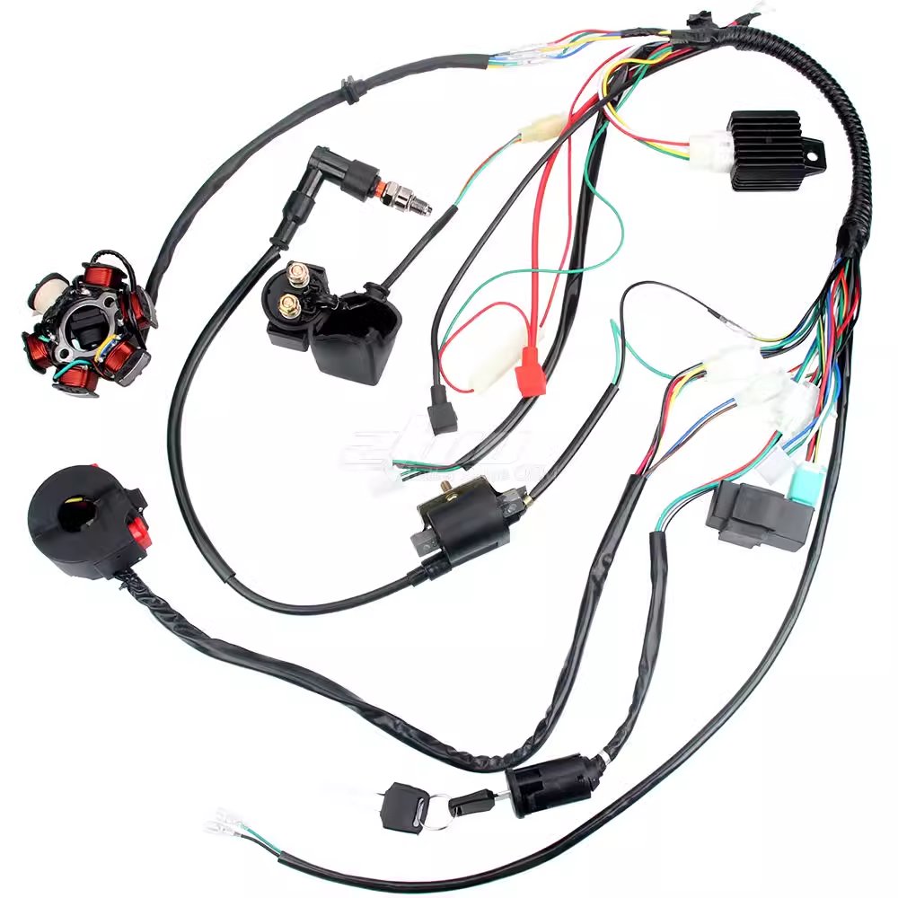 Off-Road Motorcycle ATV Beach Bike Parts 110-125cc Wiring Harness Wiring Coil