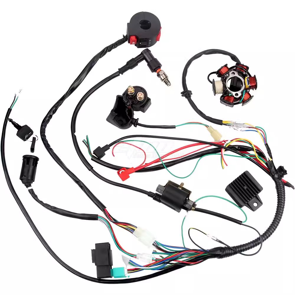 Off-Road Motorcycle ATV Beach Bike Parts 110-125cc Wiring Harness Wiring Coil