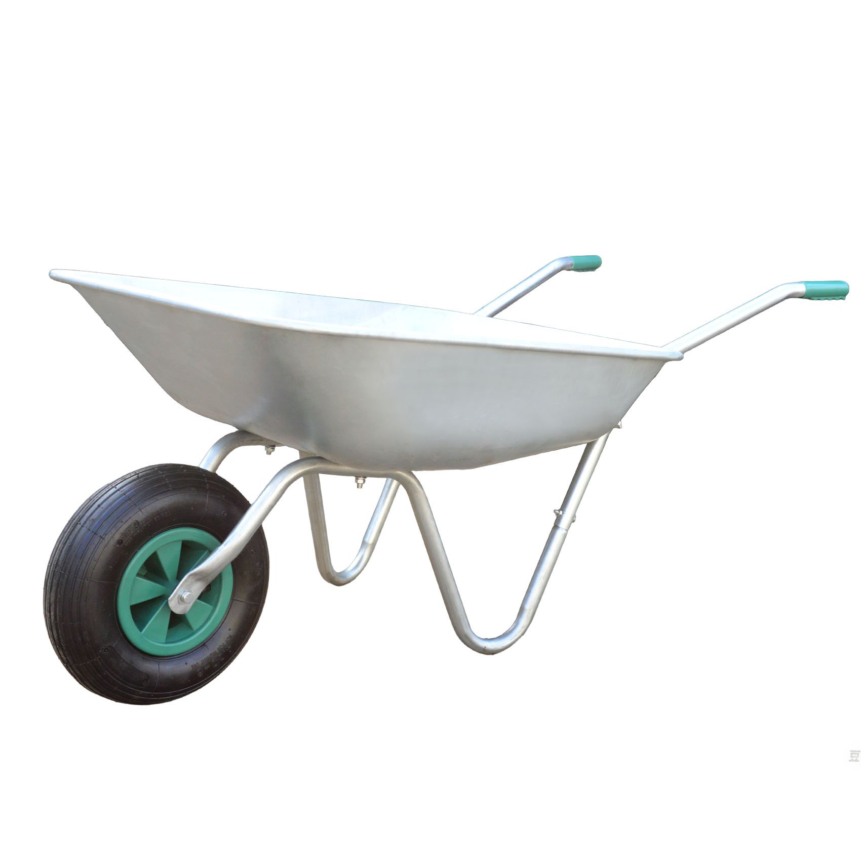 Outdoor 160L/200L Function Double Wheels Galvanized Steel Home Garden Cart Commercial Wheel Barrow Wheelbarrow