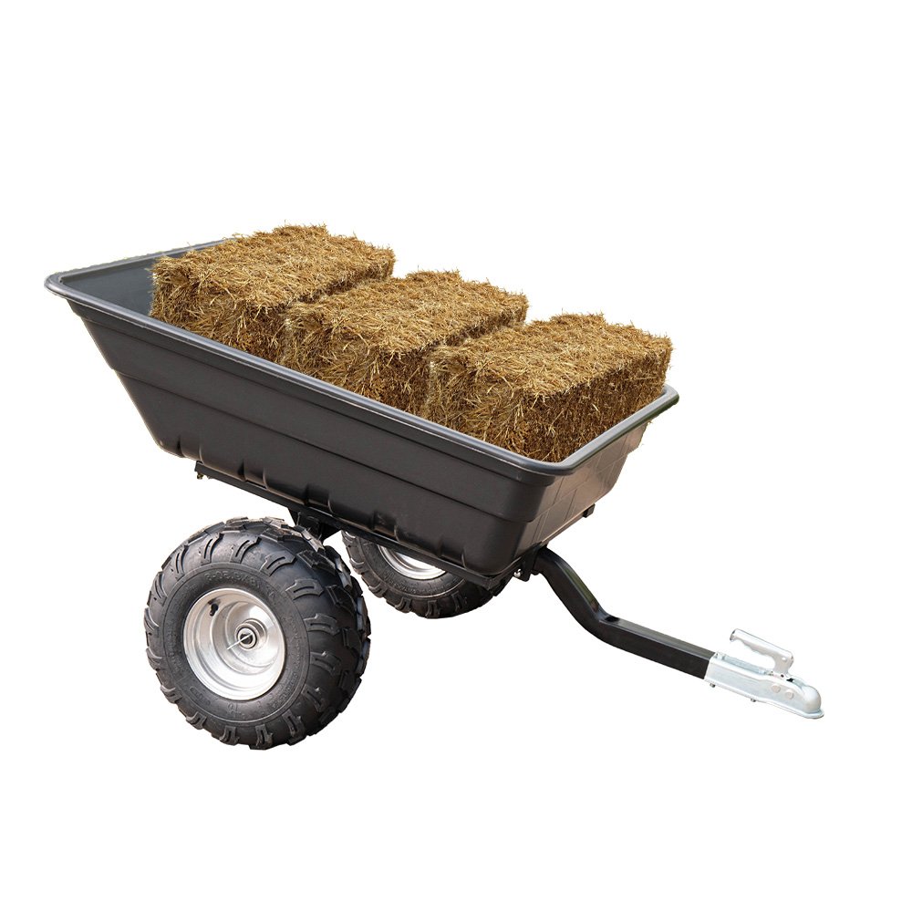 Best Price Heavy Duty Atv Trailer Towed Dump Atv Wagon Wheel Utility Atv Cart With Heavy Loading
