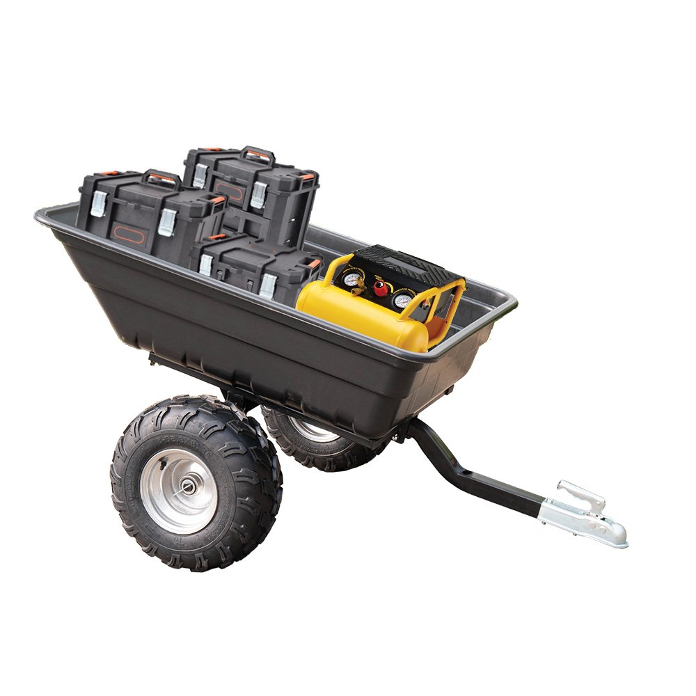 Best Price Heavy Duty Atv Trailer Towed Dump Atv Wagon Wheel Utility Atv Cart With Heavy Loading