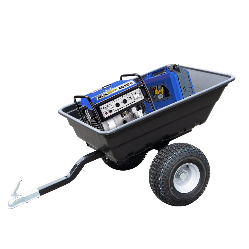 Best Price Heavy Duty Atv Trailer Towed Dump Atv Wagon Wheel Utility Atv Cart With Heavy Loading